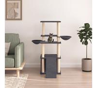 Vidaxl Arbre À Chat Avec Griffoirs En Sisal Gris Foncé 133 Cm Gris