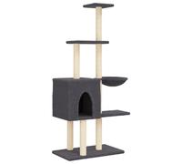 Arbre à Chat avec Griffoirs en Sisal Tour de Jeux Poteaux Maison Chaton vidaXL