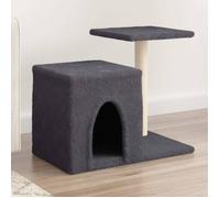 vidaXL Arbre à chat avec griffoirs en sisal gris foncé 50,5 cm 172126