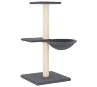Vidaxl Arbre À Chat Avec Griffoirs En Sisal Gris Foncé 72 Cm Gris