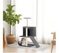 vidaXL Arbre à chat avec griffoirs en sisal Gris foncé 82 cm 171662