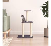 vidaXL Arbre à chat avec griffoirs en sisal gris foncé 85,5 cm 171740