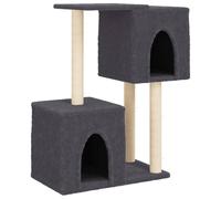 Vidaxl Arbre À Chat Avec Griffoirs En Sisal Gris Foncé 86 Cm