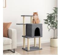 vidaXL Arbre à chat avec griffoirs en sisal gris foncé 97 cm 172066