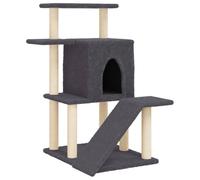 Vidaxl Arbre À Chat Avec Griffoirs En Sisal Gris Foncé 97 Cm