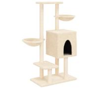 Vidaxl Arbre À Chat Avec Griffoirs En Sisal Crème 117 Cm