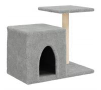 Kattenmeubel met sisal krabpalen 50,5 cm lichtgrijs172125