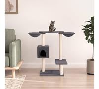 Vidaxl Arbre À Chat Avec Griffoirs Gris Foncé 82 Cm Gris