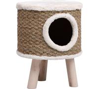 vidaXL Arbre à chat avec pieds en bois 41 cm algues marines