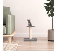 Vidaxl Arbre À Chat Avec Plate-Forme Gris Clair 38 Cm Gris