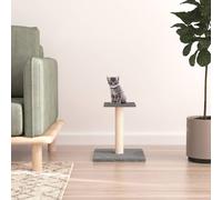Vidaxl Arbre À Chat Avec Plate-Forme Gris Clair 38 Cm Gris