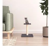Arbre à chat avec plate-forme gris foncé 38 cm arbre à chat vidaXL