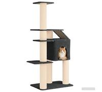vidaXL Arbre à Chat avec poteaux à griffer en sisal Gris foncé 183 cm