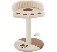 Vidaxl Arbre À Chat Avec Griffoir En Sisal 40 Cm Beige Et Marron