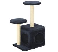 vidaXL Arbre à chat sisal 60 cm bleu foncé