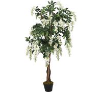 vidaXL Arbre de glycine artificiel 560 feuilles 80 cm vert et blanc