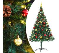 VIDAXL Arbre de No?l artificiel avec boules et LED Vert 150 cm