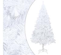 vidaXL Arbre de No?l artificiel avec branches ¿¿paisses Blanc 150cm PVC