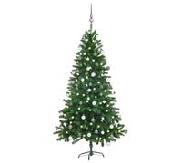 VIDAXL Arbre de No?l artificiel avec LED et boules 150 cm Vert