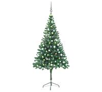VIDAXL Arbre de No?l artificiel avec LED et boules 180 cm 564 branches