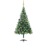 VIDAXL Arbre de No?l artificiel avec LED et boules 180 cm 564 branches