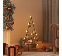 vidaXL Arbre de Noël en métal pour décoration noir 60 cm 359588