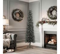 vidaXL Arbre de Noël artificiel avec support Svelte vert 180 cm PVC