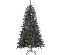 vidaXL Arbre de Noël artificiel avec support Vert 180 cm PVC