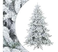 vidaXL Arbre de Noël Artificiel Moderne à Charnières Flocké avec Neige, Sapins de Noël Modernes pour Salon, décorations festives, PVC, Lush pour Vos célébrations saisonnières