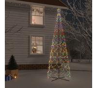 vidaXL Arbre de Noël cône 1400 LED Colorées 160x500 cm