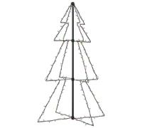 vidaXL Arbre de Noël cône 160 LED d'intérieur/d'extérieur 78x120 cm