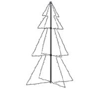 vidaXL Arbre de Noël cône 160 LED d'intérieur/d'extérieur 78x120 cm