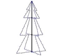 vidaXL Arbre de Noël cône 160 LED d'intérieur/d'extérieur 78x120 cm