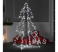 vidaXL Arbre de Noël cône 160 LED d'intérieur/d'extérieur 78x120 cm
