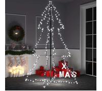VIDAXL Arbre de No?l c?ne 240 LED d'int¿¿rieur/d'ext¿¿rieur 118x180 cm