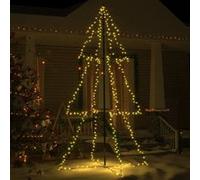 vidaXL Arbre de Noël cône 300 LED d'intérieur/d'extérieur 120x220 cm
