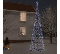 vidaXL Arbre de Noël cône 3000 LED Blanc froid 230x800 cm