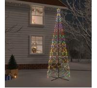 vidaXL Arbre de Noël Cône Ornement de Fête Décoration de Vacances Sapin de Noël de Jardin Extérieur Arrière-cour 1400 LED 343512