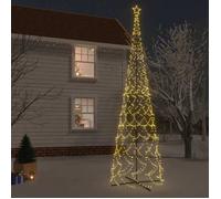 vidaXL Arbre de Noël cône 3000 LED Blanc chaud 230x800 cm