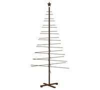 vidaXL Arbre de Noël en Bois 210 cm Bambou et Bois de pin Massif
