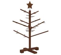 vidaXL Arbre de Noël en Bois 75 cm Bambou et Bois de pin Massif