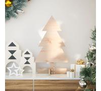 vidaXL Arbre de Noël en bois à décorer 60 cm Pin massif
