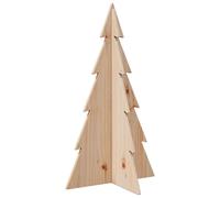 vidaXL Arbre de Noël en bois à décorer 80 cm Pin massif