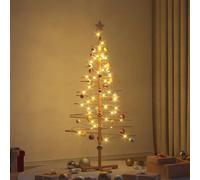 vidaXL Arbre de Noël en bois avec support Marron 150 cm Bambou