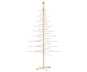 vidaXL Arbre de Noël en Bois Bambou Naturel Non Fini