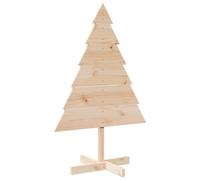 vidaXL Arbre de Noël en Bois pour décoration 110 cm Bois Massif