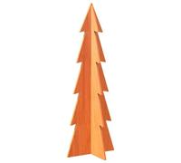 vidaXL Sapin de Noël en bois 112 cm – Bois de pin massif pour décoration