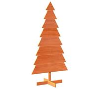 vidaXL Sapin de Noël 150 cm en bois massif – Marron – Intérieur