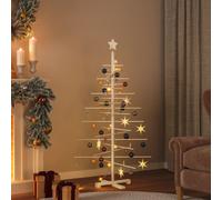 vidaXL Arbre de Noël en bois pour décoration 150 cm bois massif de pin 357990
