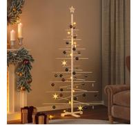 vidaXL Arbre de Noël en bois pour décoration 180 cm bois massif de pin 357991